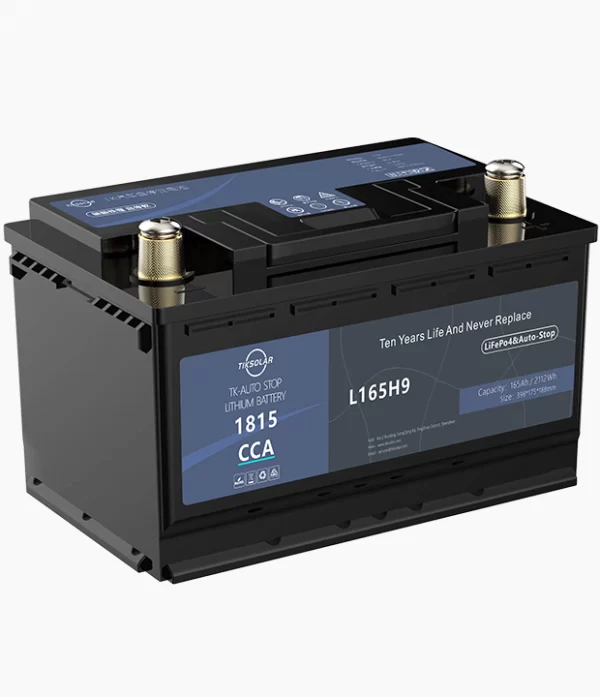 12V165Ah LiFePO4 Auto-Stop Battery With ForceStart And Bluetooth