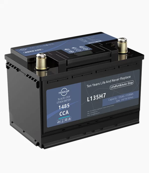 12V135Ah LiFePO4 Auto-Stop Battery With ForceStart And Bluetooth