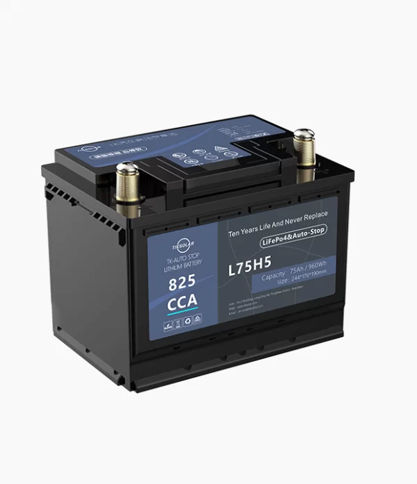 12V75Ah LiFePO4 Auto-Stop Battery With ForceStart And Bluetooth